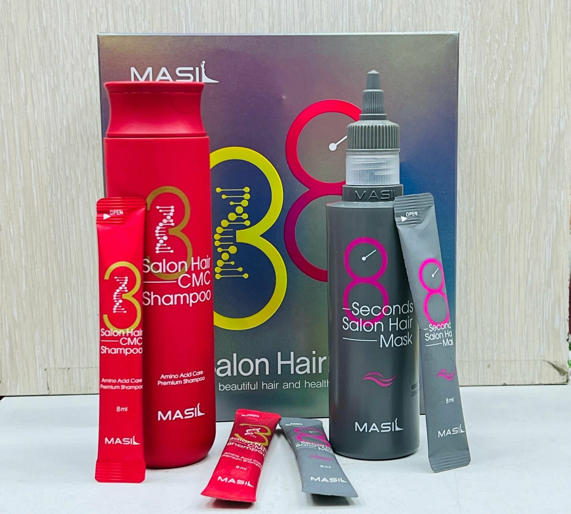 Masil 38 Salon Hair Set Набор для сухих, окрашенных, ломких волос