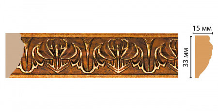 Молдинг Decomaster 101B-1223A 2M ДМ В33хШ15хД2000 мм / Декомастер.