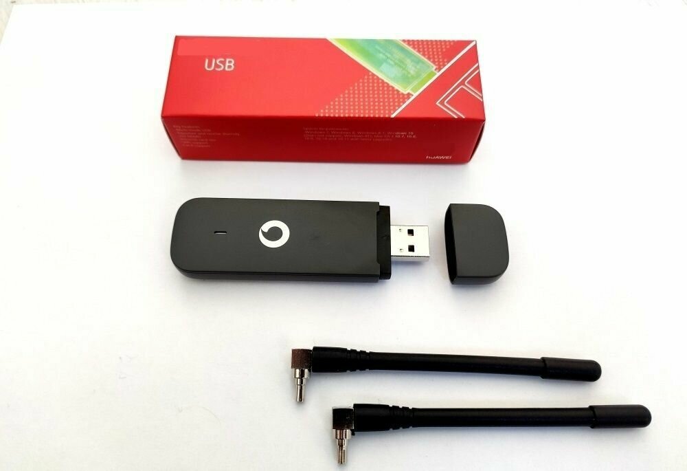 Универсальный прошитый USB модем LTE 4G 3G Huawei e3372h-153 E3372H K5160 Vodafone любая сим с антеннами