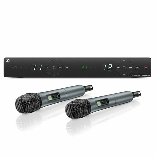 sennheiser xsw 2 835 b вокальная радиосистема с динам микроф e835 614 634 mhz XSW 1-825 DUAL-B Двухканальная вокальная радиосистема, 614-638 МГц, Sennheiser 508264