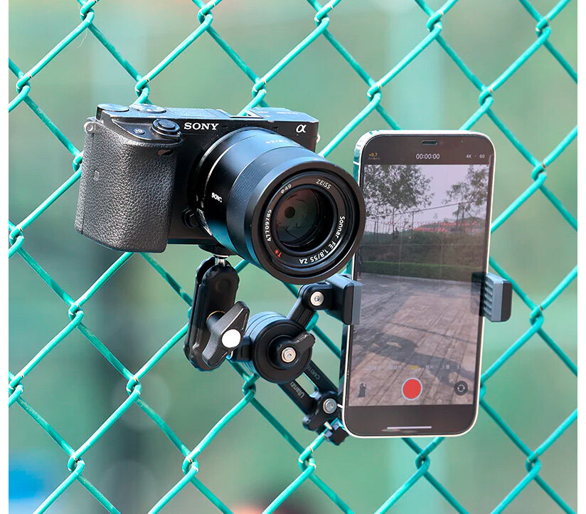 Крепление Ulanzi CM010 Baseball Fence Mount, для смартфона и камеры — фото 1
