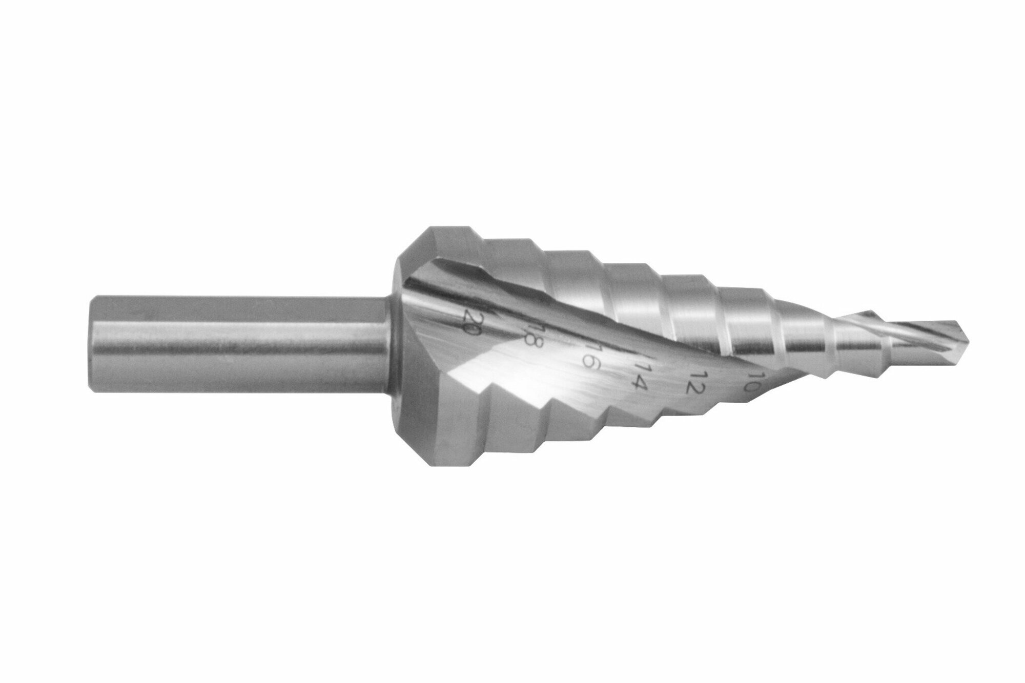 фото Ступенчатое сверло KORNOR 4-22MM (10 ступеней, спиральная канавка)