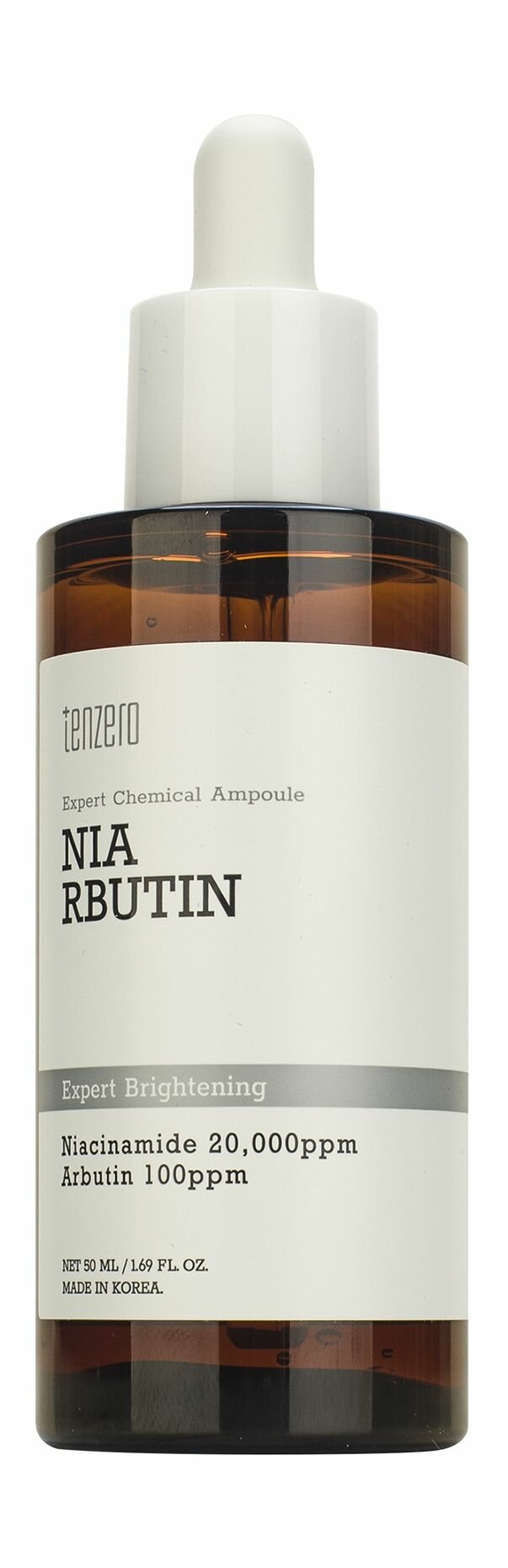 Ампульная сыворотка для сияния кожи лица / Tenzero Brightening NiaRbutin Expert Chemical Ampoule