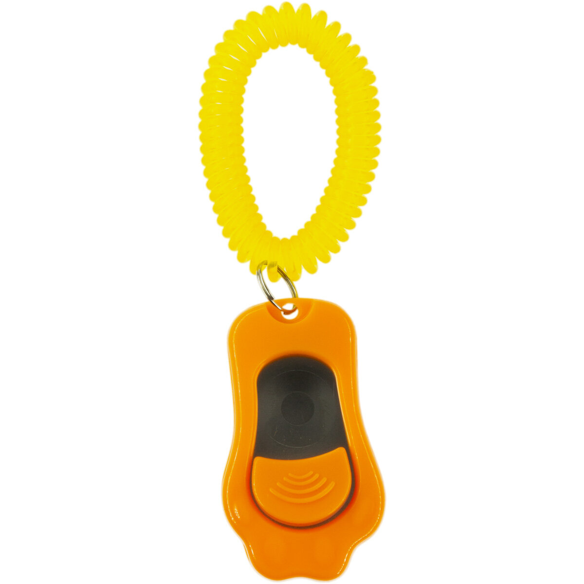 ZooOne кликер трехтоновый в форме лапки с браслетом (Оранжевый) - фото №2