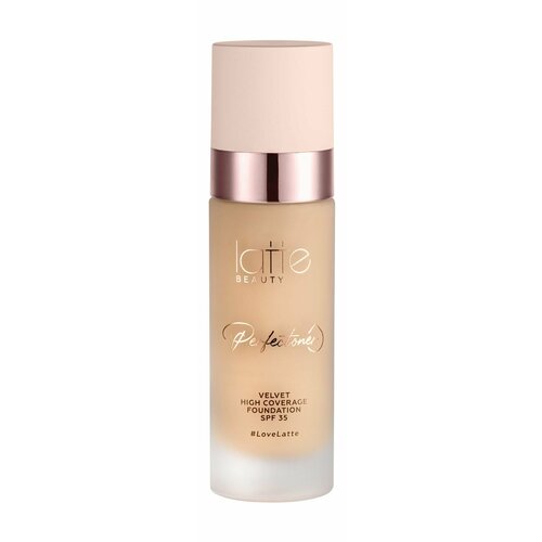 Тональный крем c матовым финишем / 01 Light Beige / Latte Beauty Perfectoner Velvet High Coverage Foundation SPF 35 тональный крем для лица spf35 latte beauty perfectoner velvet high coverage foundation 30 мл