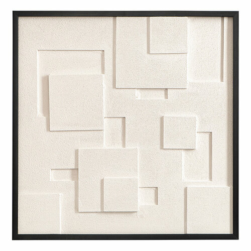 Панно декоративное Bergenson Bjorn Minimalism 60х60см, с эффектом 3D, бежевый