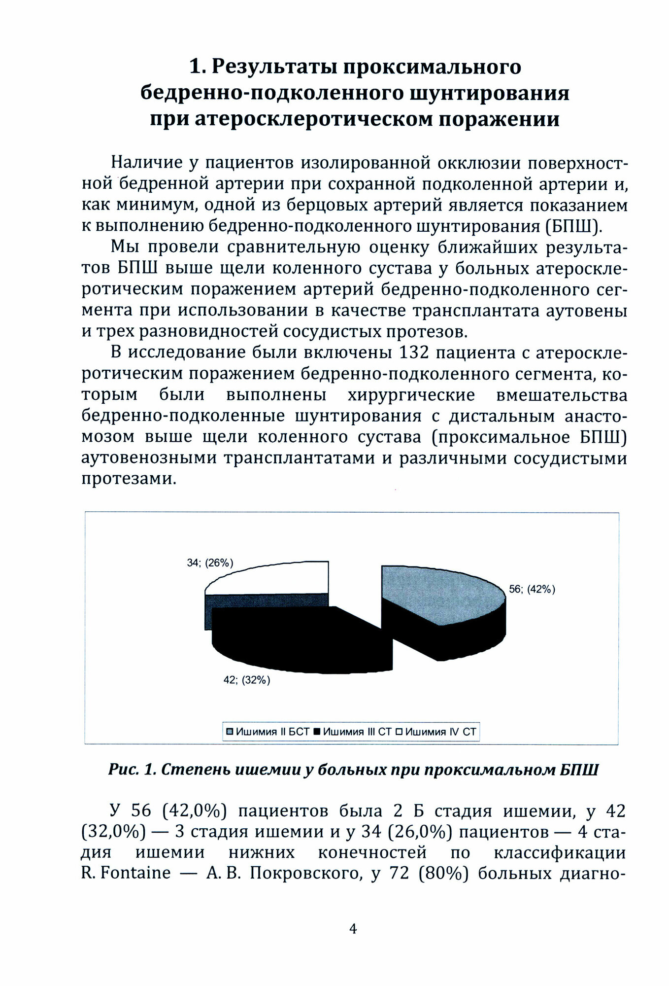 Ближайшие результаты бедренно-подколенного шунтирования в зависимости от вида трансплантата - фото №2