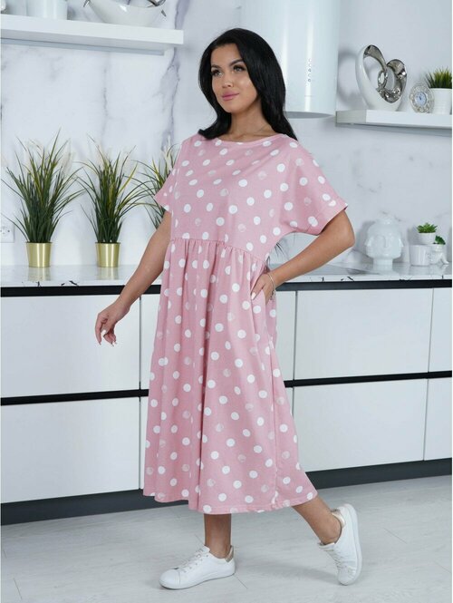 Платье Территория СтрекоZZ, размер 52, розовый