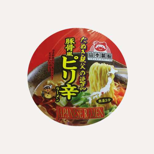 Изображение товара Лапша быстрого приготовления Yamamoto Seifun Рамэн на свином бульоне, острый, с красным перцем и чесноком 91 г, Япония