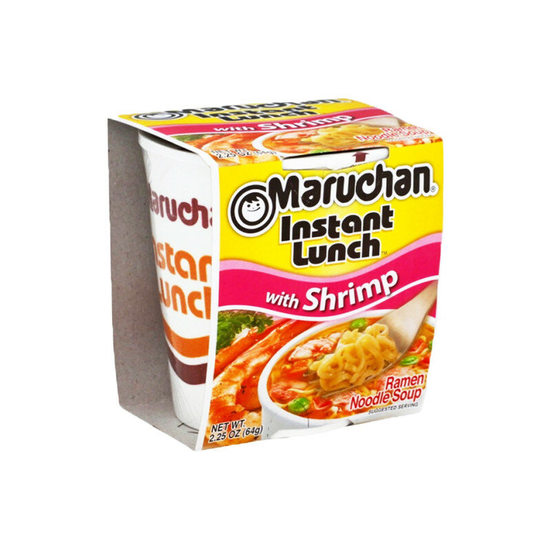 Лапша быстрого приготовления Maruchan со вкусом креветки 64 г, США — фото 1