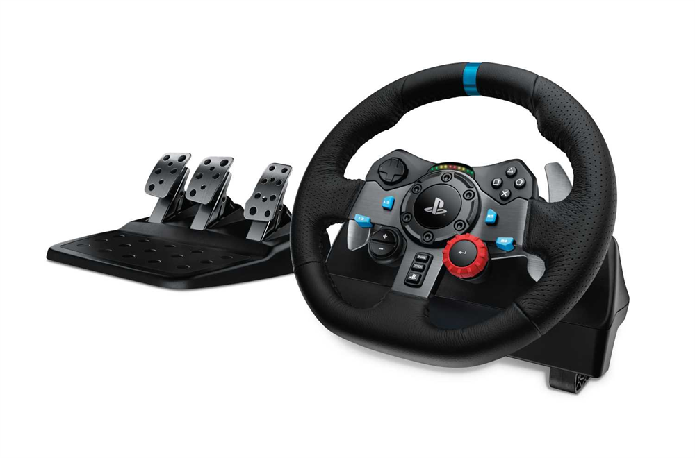 Logitech Контроллер для игровых симуляторов Logitech G29 Driving Force (руль и педали для PlayStation4, PlayStation3 и ПК) (M/N: W-U0002 / W-U0003)