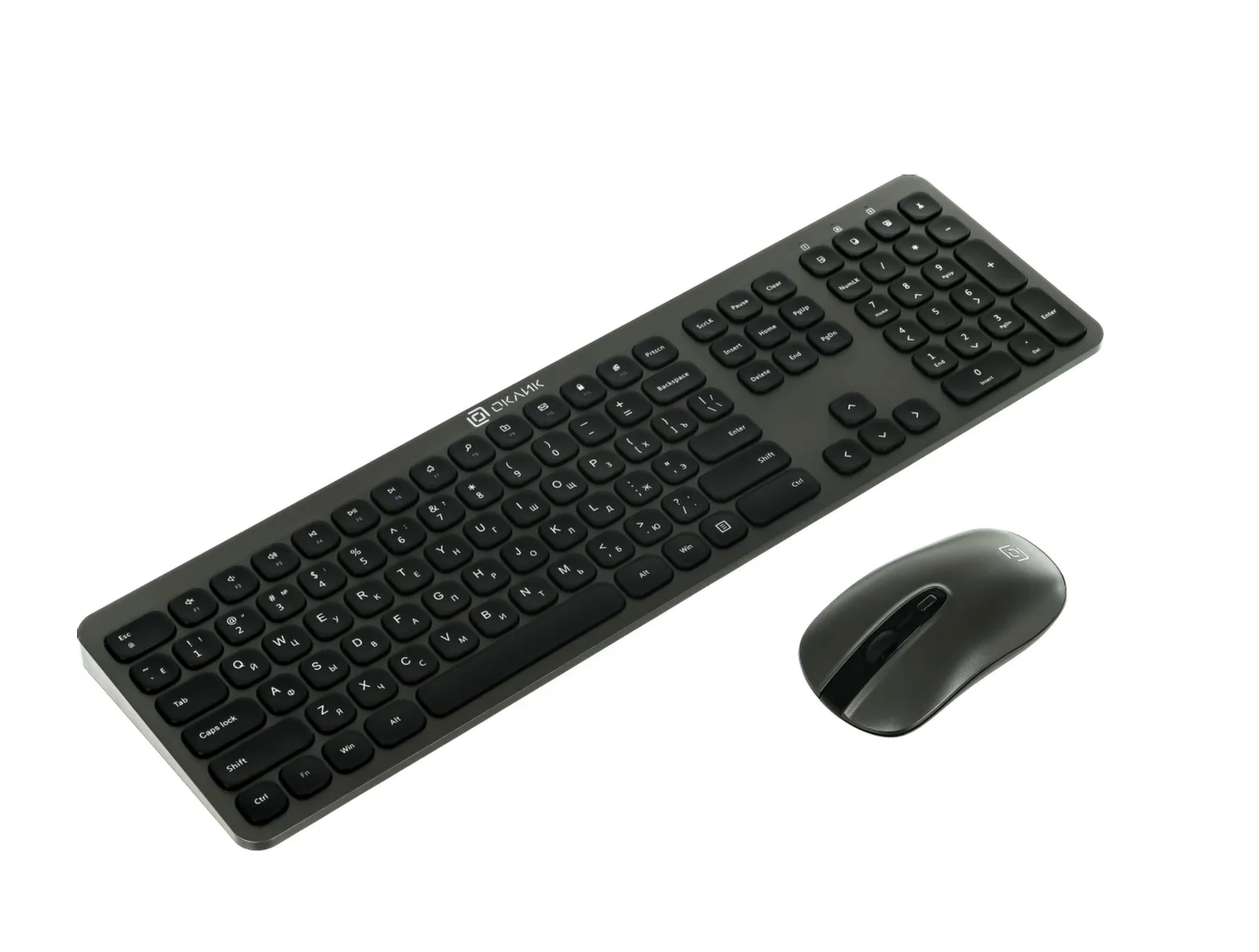 Беспроводной комплект "Oklick" - клавиатура и мышь для офисных задач