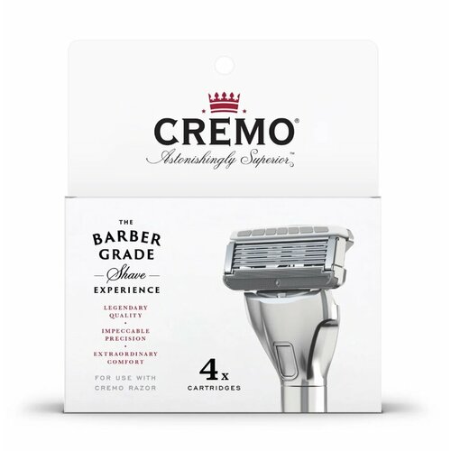 wilkinson sword premium сменные кассеты cremo 4шт Сменные кассеты Cremo для бритья Wilkinson Sword/Schick, 4 шт.