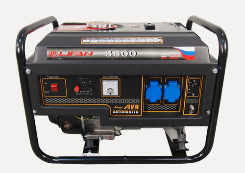 Изображение товара Генератор бензиновый LIFAN 3 GF-6 (LF3500), защита от перегрузок