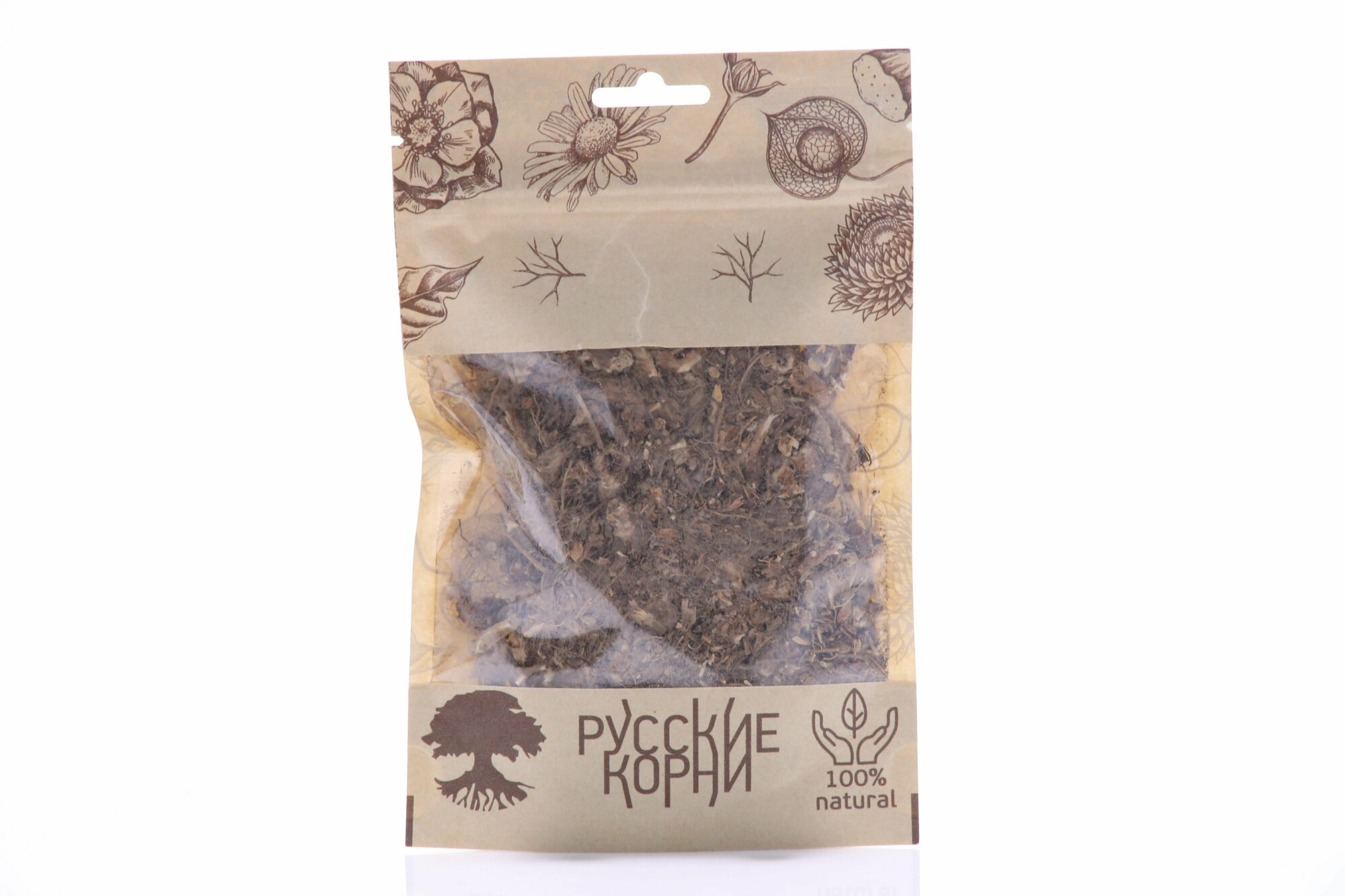 Синюха голубая корень 25 г, "Русские Корни", натуральное успокоительное