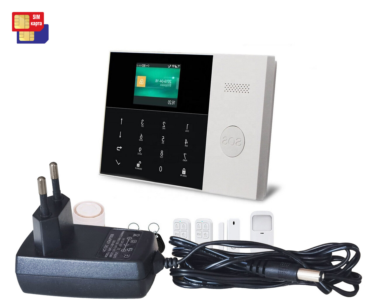 GSM/Wi-Fi сигнализация беспроводная Страж Мод: Шериф GSM (S16779VIP) - GSM сигнализация в гараж и в магазин. До 5 телефонных номеров.