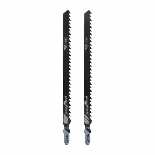 Пилка для электролобзика по дереву T344D 152 мм 6 зубьев на дюйм 8-100 мм 2 штуп Kranz 2 упак арт KR-92-0309 235₽