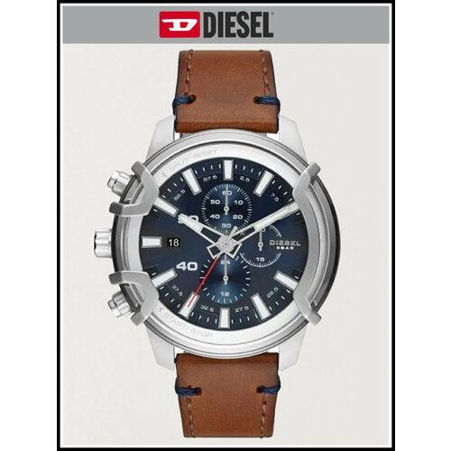 Наручные часы DIESEL Griffed Мужские кварцевые наручные часы Diesel, коричневый, синий
