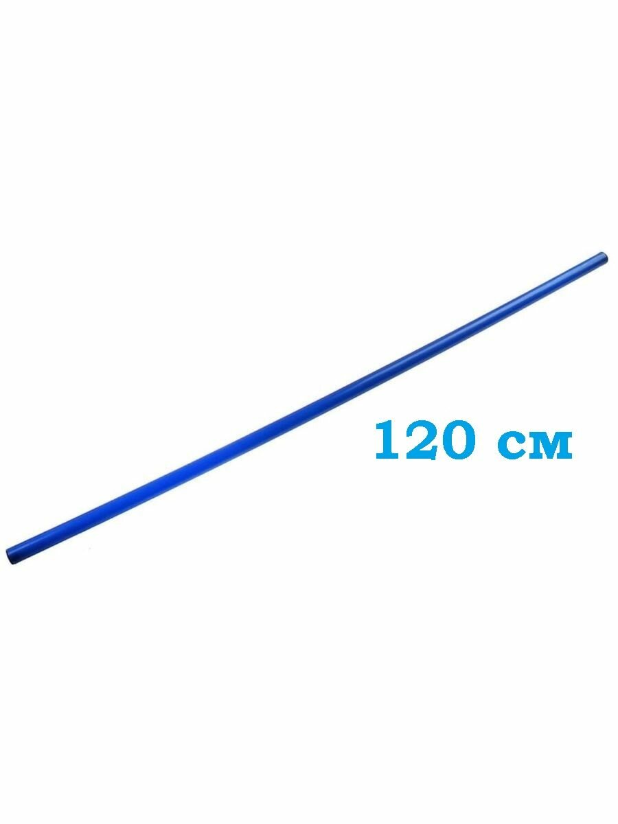 Палка гимнастическая для ЛФК пластиковая Mr.Fox, длина 120 см, синий