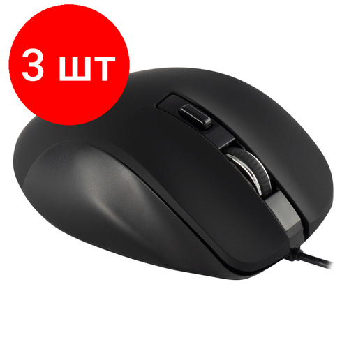 Комплект 3 штук, Мышь компьютерная Acer OMW120 black (2000dpi) USB(ZL. MCEEE.00H)