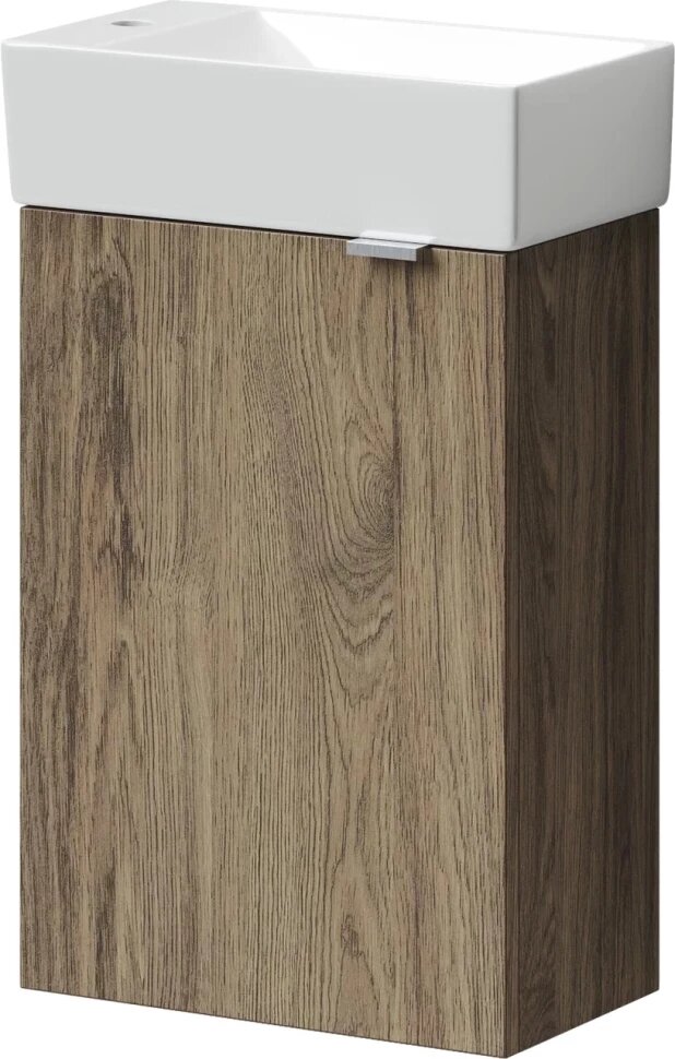фото Тумба с раковиной дуб чарльстон 37,5 см Sancos Mini MN35ECHL + CN5008