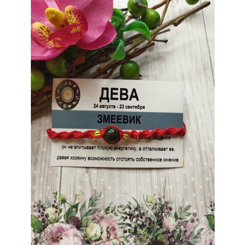 Браслет Кудесница Олеся змеевик 1 шт красный 450₽