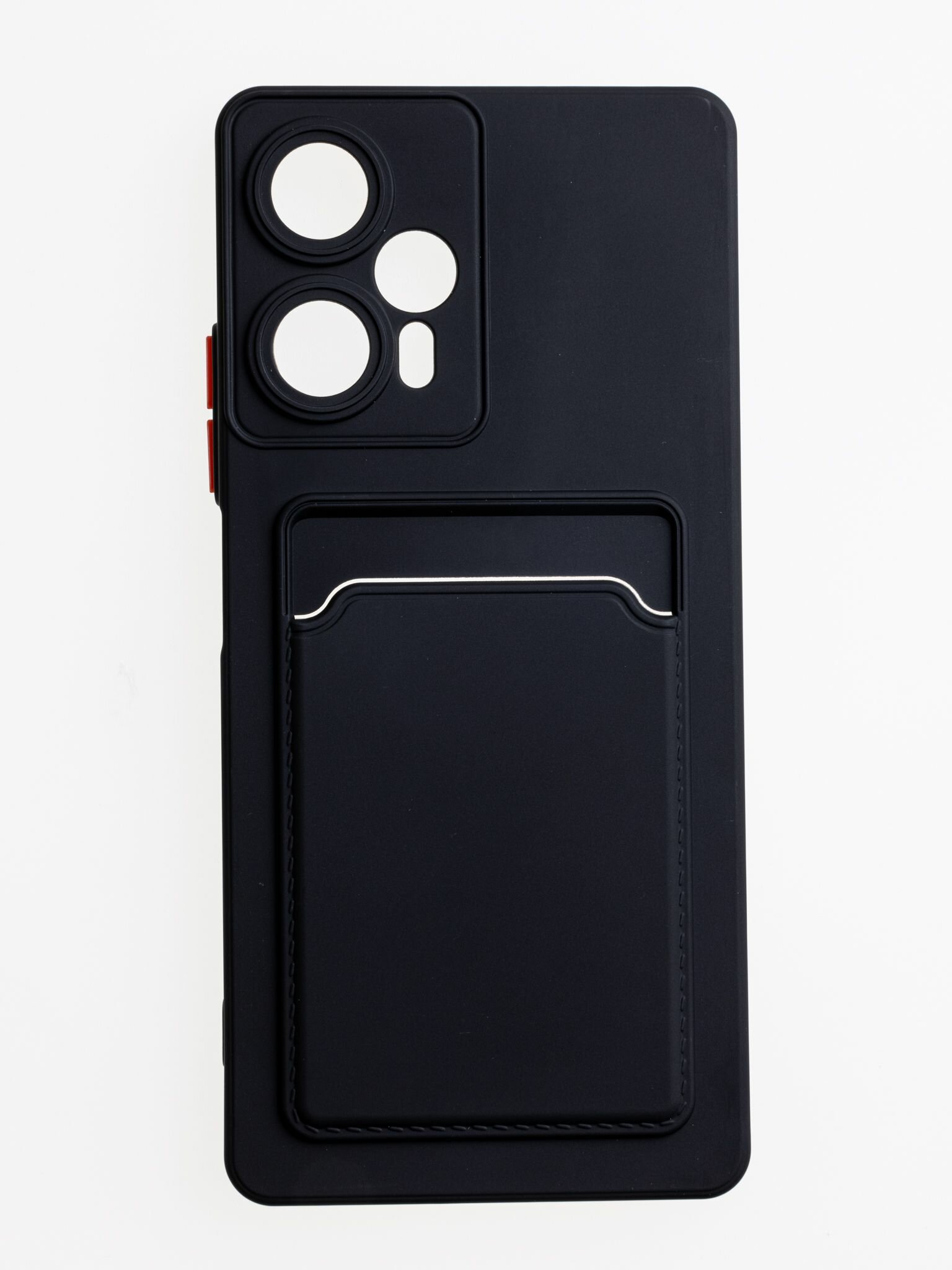 Чехол для карты на Poco F5 / чехол на поко ф5 с защитой камеры черный