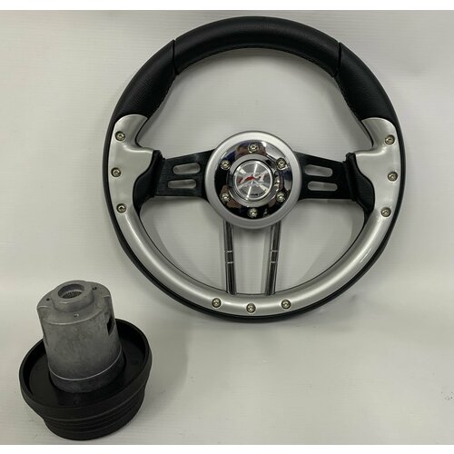 Спортивный руль с адаптером на ВАЗ 2108,2109,21099,2113,2114,2115,2110,2111,2112