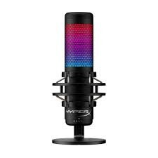 Микрофон проводной HyperX QuadCast S, комплектация: микрофон, разъем: USB, черный, 1 шт