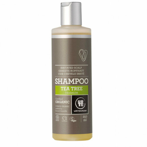 URTEKRAM Успокаивающий шампунь с чайным деревом 250 мл hair food purify shampoo вода с чайным деревом и лавандой 300 мл 10 1 жидк унции