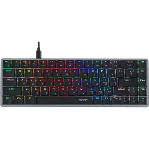 Клавиатура Acer OKW302 черный (ZL. KBDCC.01C) черный, серебристый
