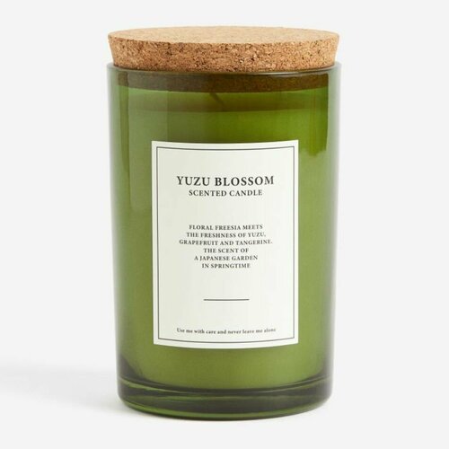 H&M Большая ароматическая свеча в стеклянной таре Цветение Юцу (Yuzu Blossom)