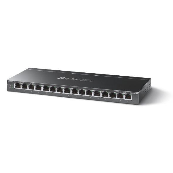 TP-Link TL-SG116P Настольный коммутатор с 16 гигабитными портами PoE+