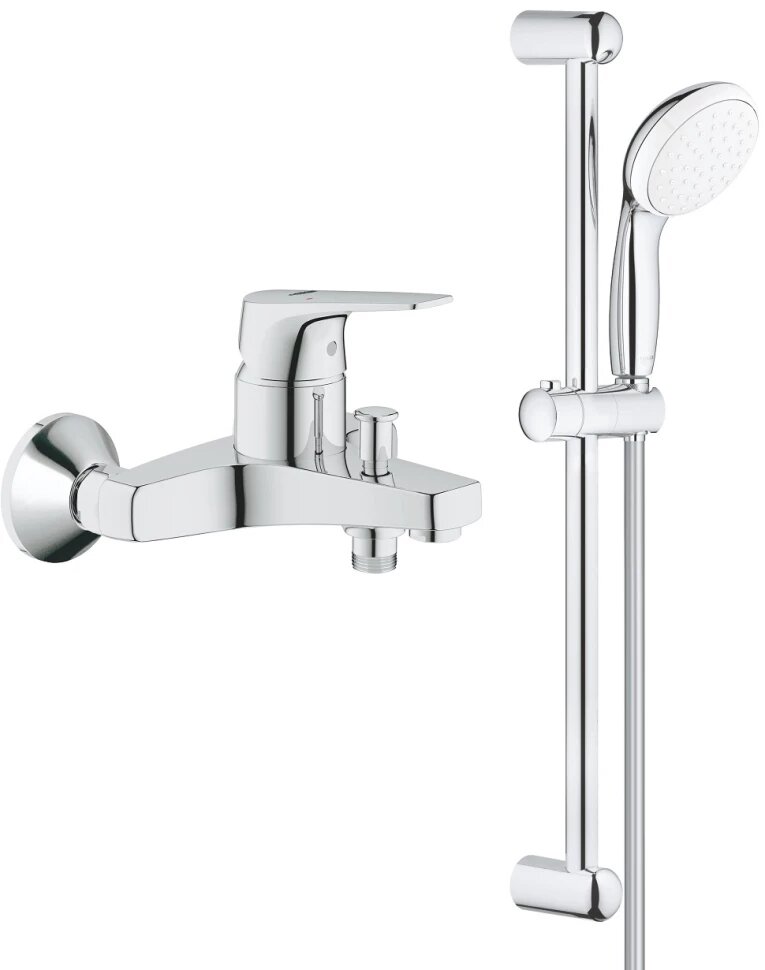 Смеситель для ванны Grohe BauFlow 23756000 + 27924001