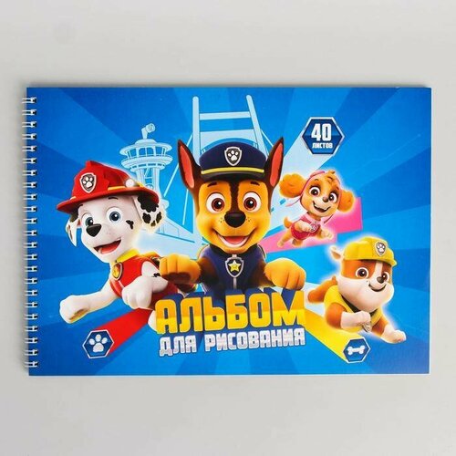 Альбом д/рис А4 40л на гребне Paw Patrol, 1 шт.