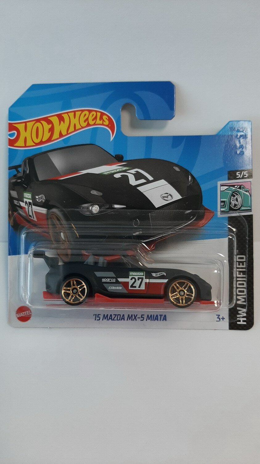 Машинка коллекционная Hot Wheels 15 MAZDA MX-5 MIATA 5785/N3758/C4982/N2799/18