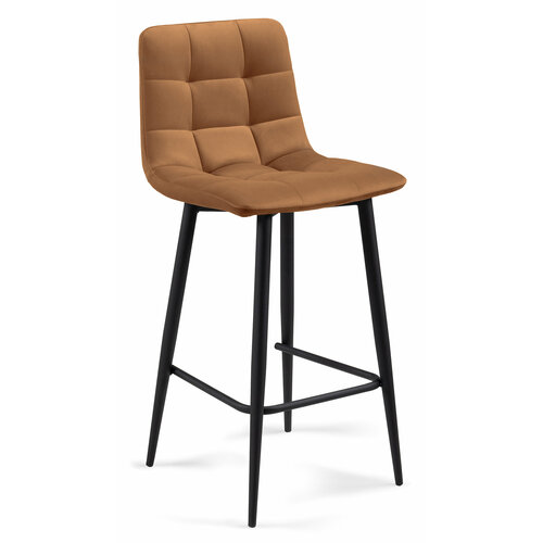 Полубарный стул Чилли К кирпичный / черный