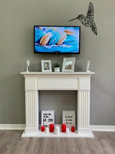 Изображение товара Kamin_decor_msk Портал для камина Рим-разборный 97х110 МДФ белый