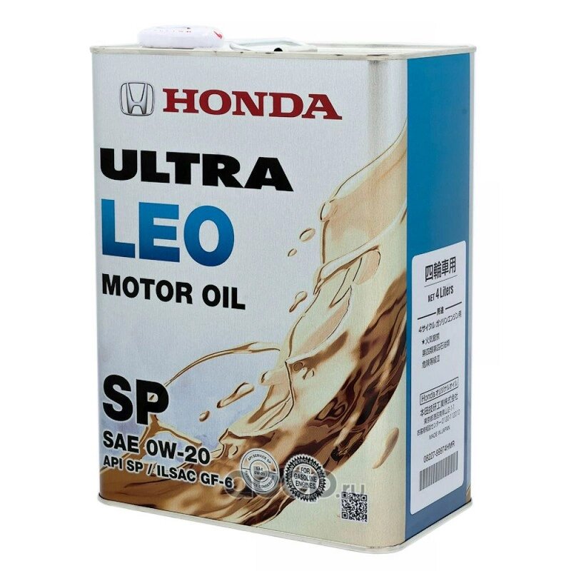 Масло моторное HONDA ULTRA LEO SP/GF-6 0W-20 4 л 08227-99974HMR