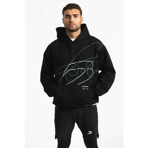 фото Худи boxraw disciplined thought/action oversized, размер l, черный