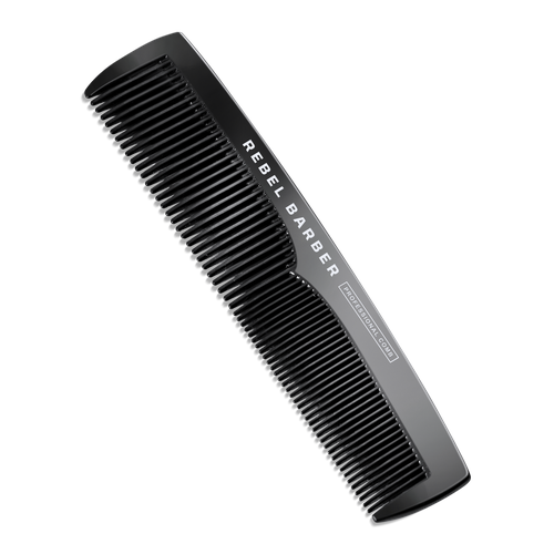 Премиальная мужская расческа REBEL BARBER Men's Comb Total Black