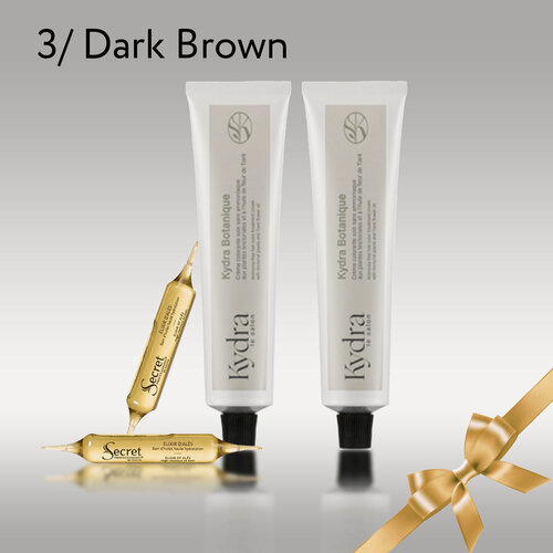 Изображение товара Kydra: 3/ Dark Brown Kydra Botanique 2 шт, 60мл, Ампулы в ассортименте 2 ампулы по 10мл, Подарок