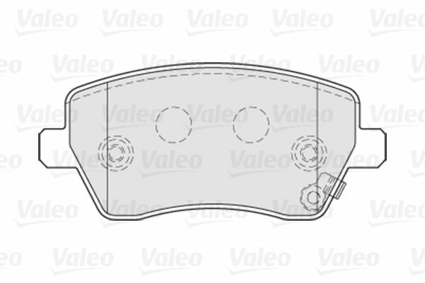 Комплект тормозных колодок дисковый тормоз перед Valeo 301641