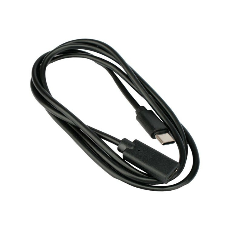 Кабель-удлинитель USB 2.0 Cablexpert Type-C(М)/Type-C(F), 3A, 60Вт, PD/QC3.0, медь,1м, черный, пакет - фото №5