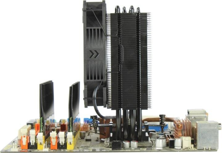 Кулер для процессора ZALMAN CNPS9X PERFORMA BLACK, 120mm FAN, 4 HEAT PIPES, 4-PIN PWM, 700-1800 RPM, 28DBA MAX, HYDRO BEARING, FULL SOCKET SUPPORT (CNPS9X PERFORMA BLACK) - фото №16