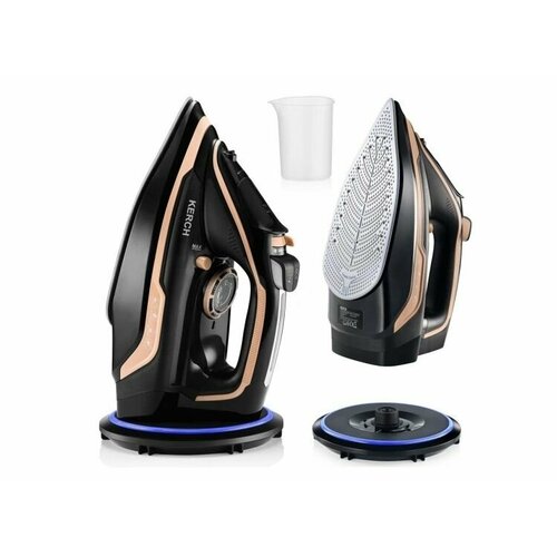 Паровой утюг для одежды беспроводной KERCH Ultimate Gold 2600 Вт черныйзолотой 1019800₽