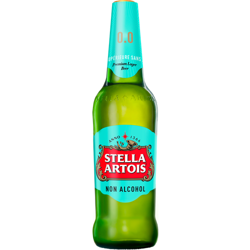 Пиво светлое безалкогольное STELLA ARTOIS фильтрованное пастеризованное, не более 0,5%, 0.44л