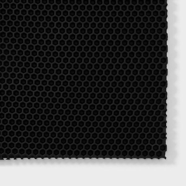 Коврик универсальный "Соты", 60x80 см, EVA, цвет чёрный
