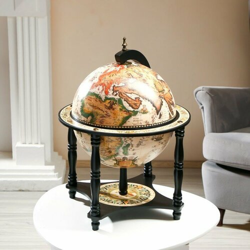 Глобус бар декоративный Карта странника с подставкой внизу 416х416х56 см 24599₽