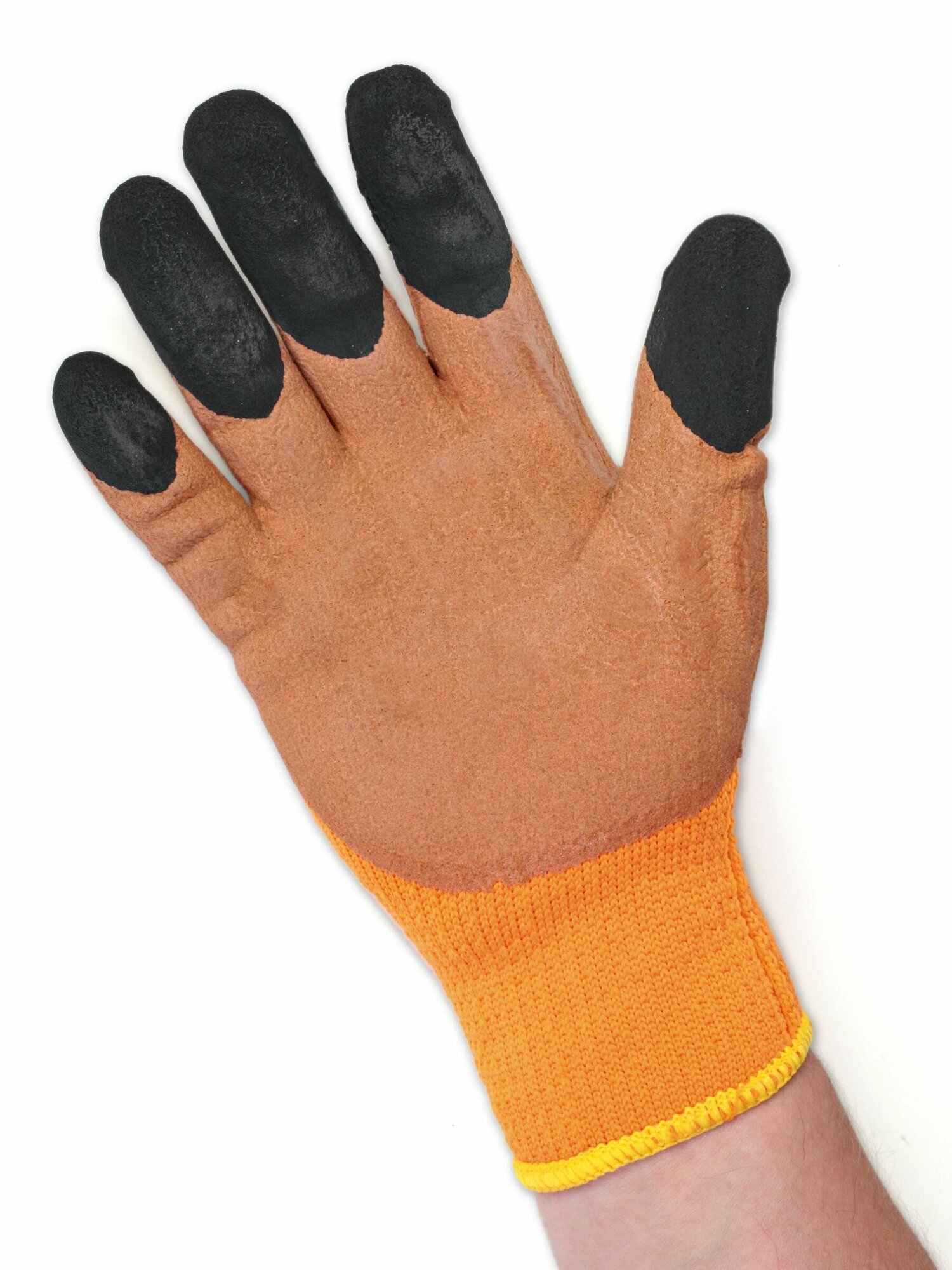 перчатки БЕРТА утепленные полиакриловые с латексным покрытием облив 3/4 - фото №4
